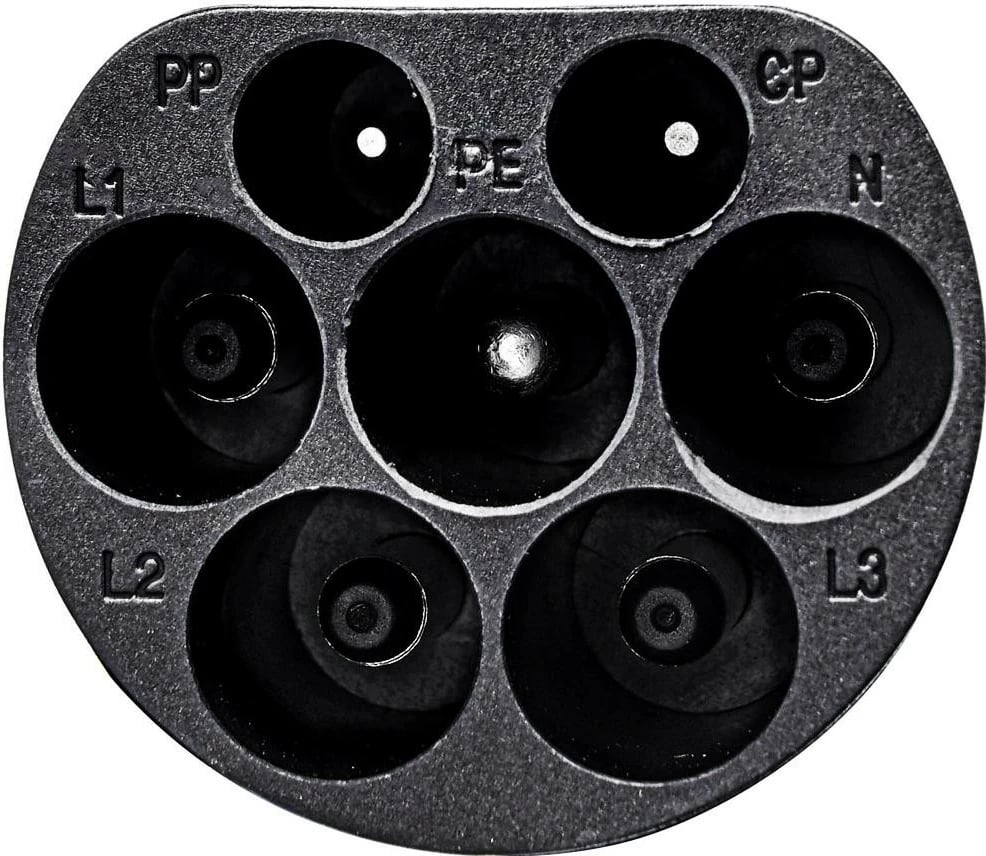 Kabëll karikimi veture elektrike Akyga AK-EC-08, Type 2/Type 1, 1-fazë, 32A, 7.2kW, 6m, zi-kaltër