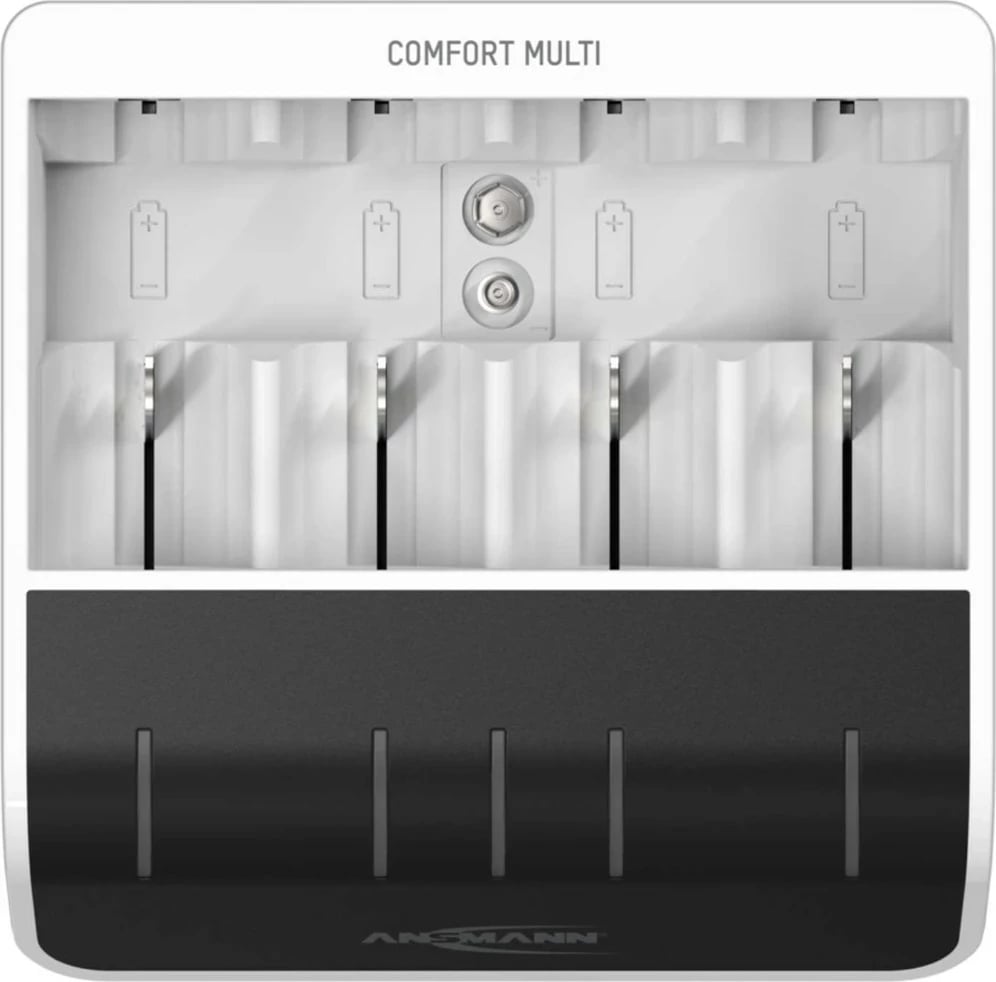 Karikues baterish ANSMANN Comfort Multi, 4 vende, NiMH, i zi
