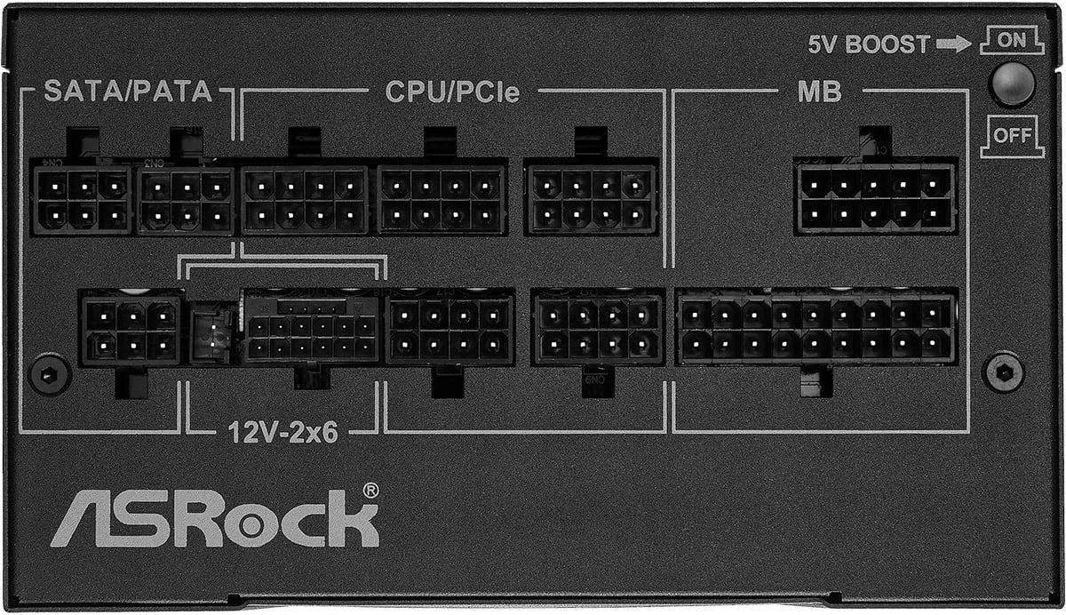 Kasë energjie Asrock Phantom Gaming PG-1000G, 750 W, 80 PLUS Gold, e zezë