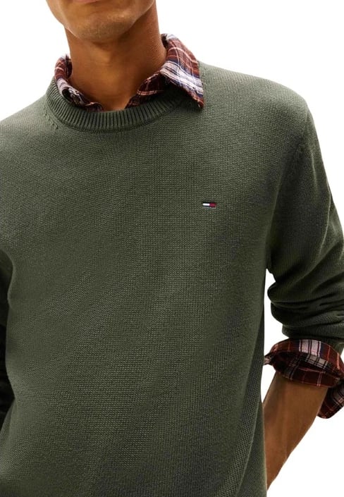 Xhemper për meshkuj Tommy Hilfiger Jeans, i gjelbër