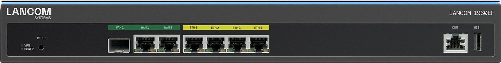 Router SD-WAN LANCOM 1930EF, 6 porta LAN, 1U, metal, Gigabit Ethernet, ngjyrë e zezë