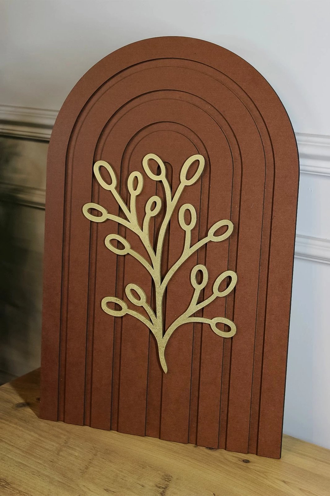 Pikturë dekorative Wallity, Ersy3Doval11-3045, shumëngjyrëshe, 30x45x2 cm