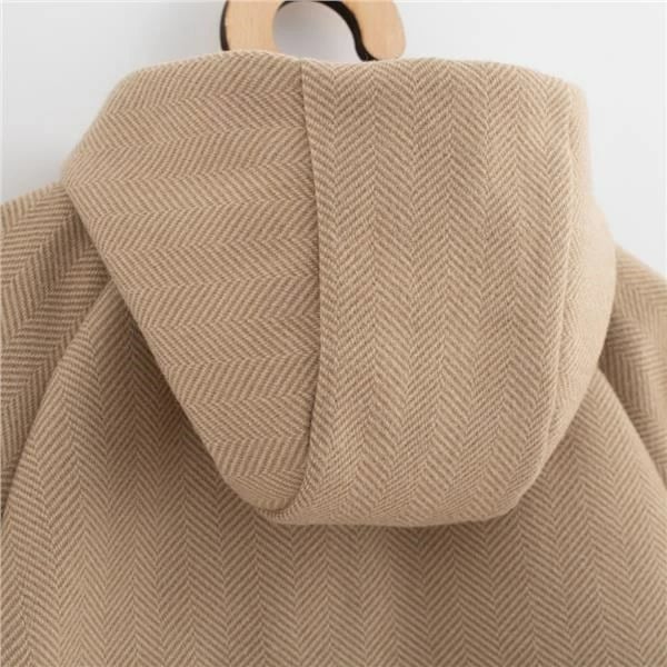 pallto fëmijësh me kapuç, New Baby, UNI, madhësia 92 (18-24m), bezhë