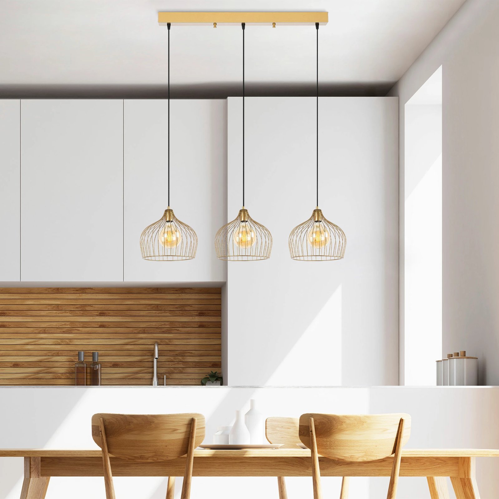 Llambë tavani Opviq, Bek - 11376, ngjyrë ari e shndritshme, lartësi e rregullueshme