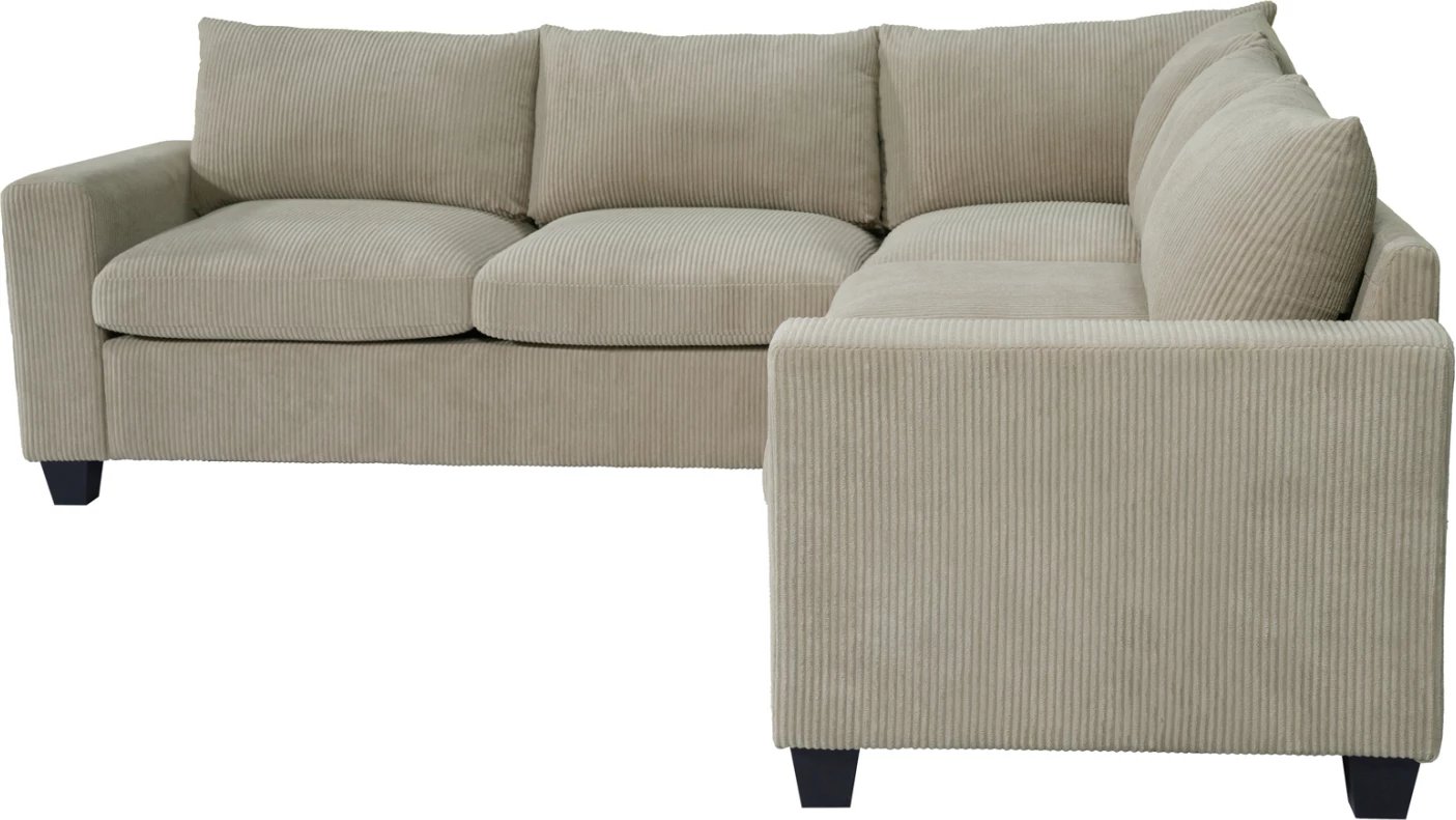 Kënd divani CALDER, material stof, bezhë, FH3286.03, 254x254x90(seat)x91cm