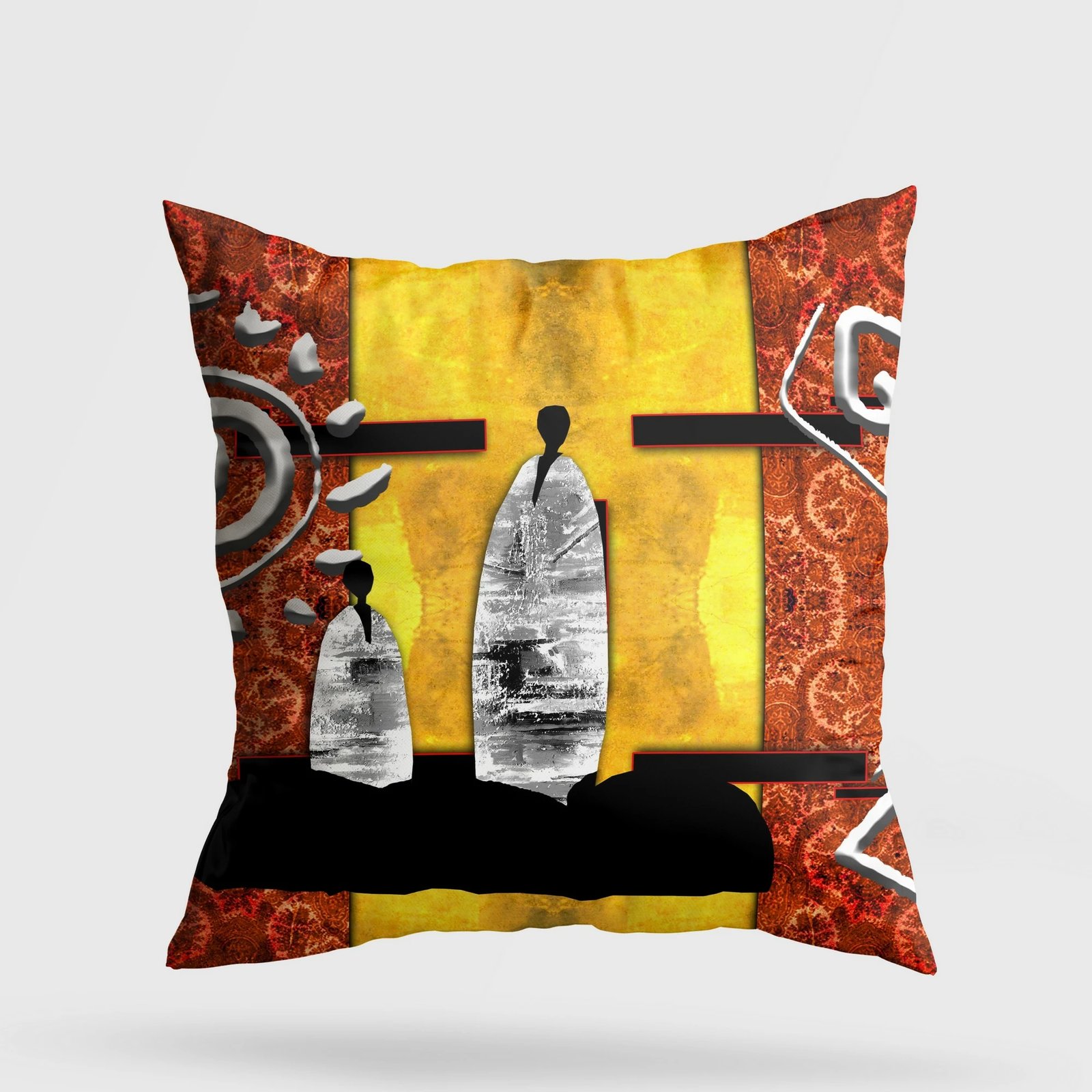 Jastëk dekorativ, shumëngjyrësh, Evila Originals, A11959, 43x43cm