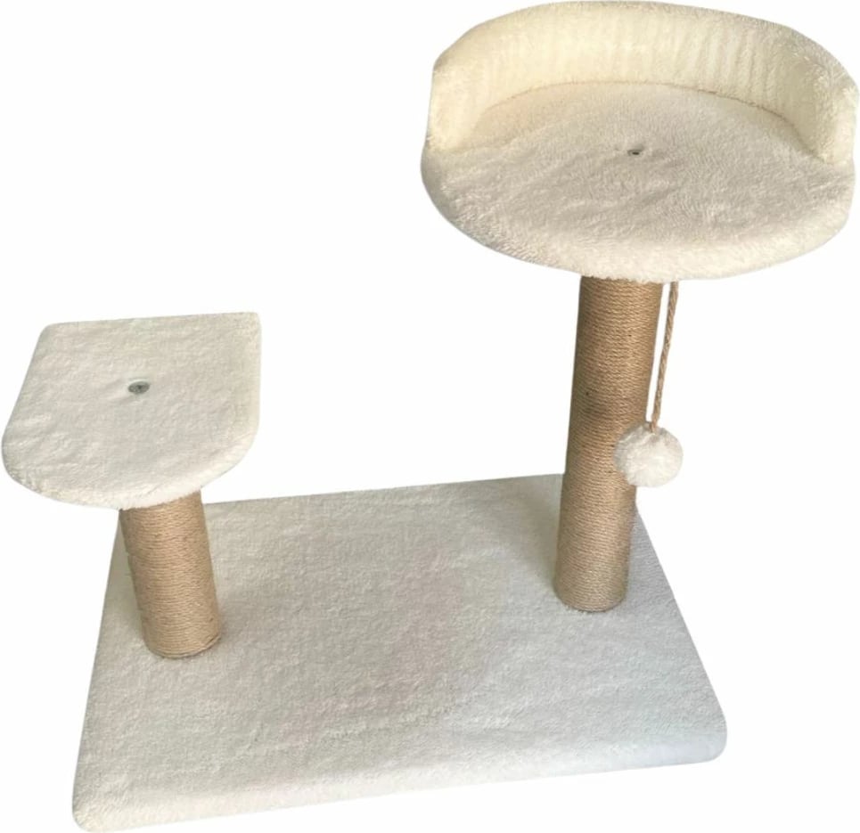 Dërrasë gërvishtëse për mace, Paws & Whiskers, Tiana, e bardhë