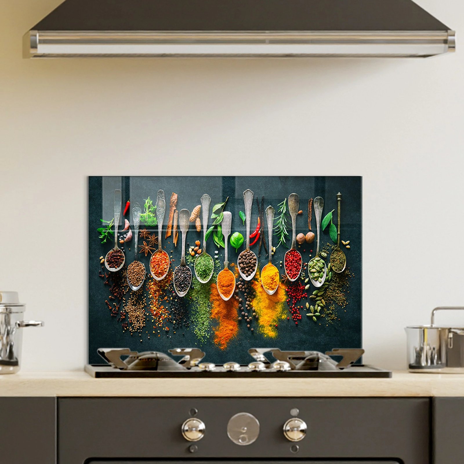 Pikturë dekorative prej xhami të temperuar, shumëngjyrëshe, Wallity 1092, 50x70cm