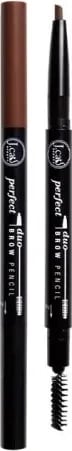 Laps për vetulla J.cat Beauty Brow Pencil Duo unisex Perfect Brown