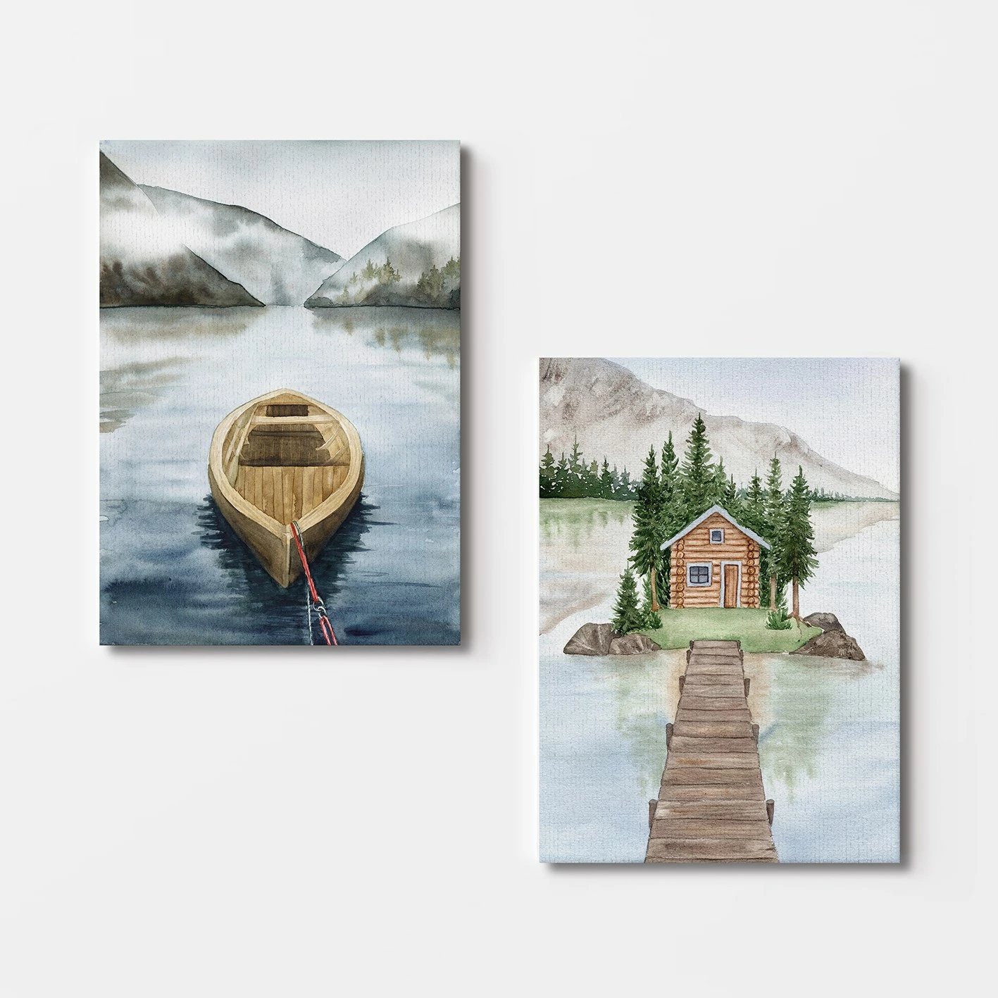 Pikturë dekorative në kanavacë (2 copë), Wallity, 2KNV4233, 50x70