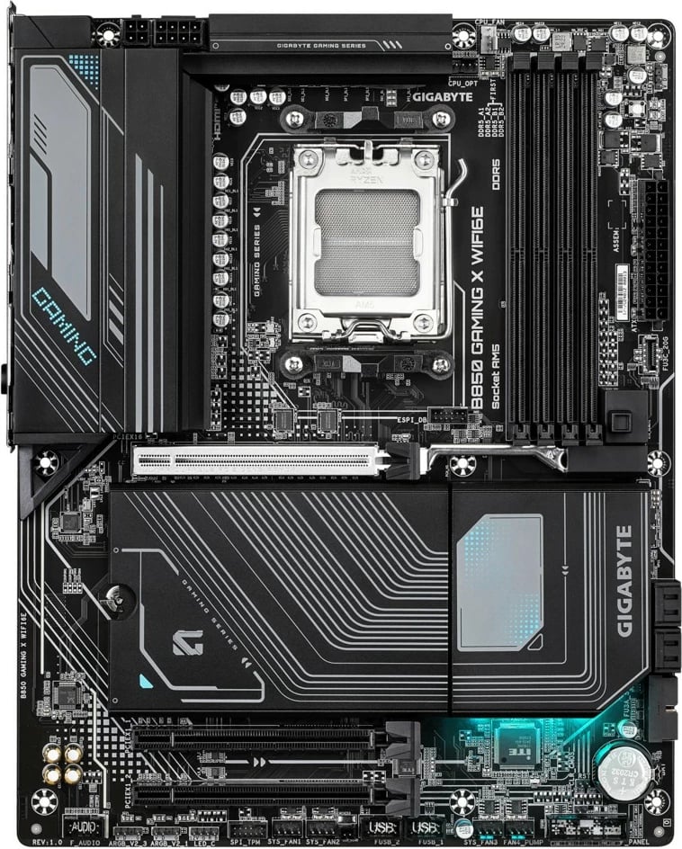 Pllakë amë Gigabyte B850 GAMING X WIFI6E, Socket AM5, ATX, Wi-Fi 6E, e zezë