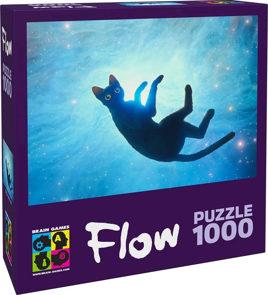 Puzzle Granna Flow Black Cat 1000 pjesë, 68x48cm