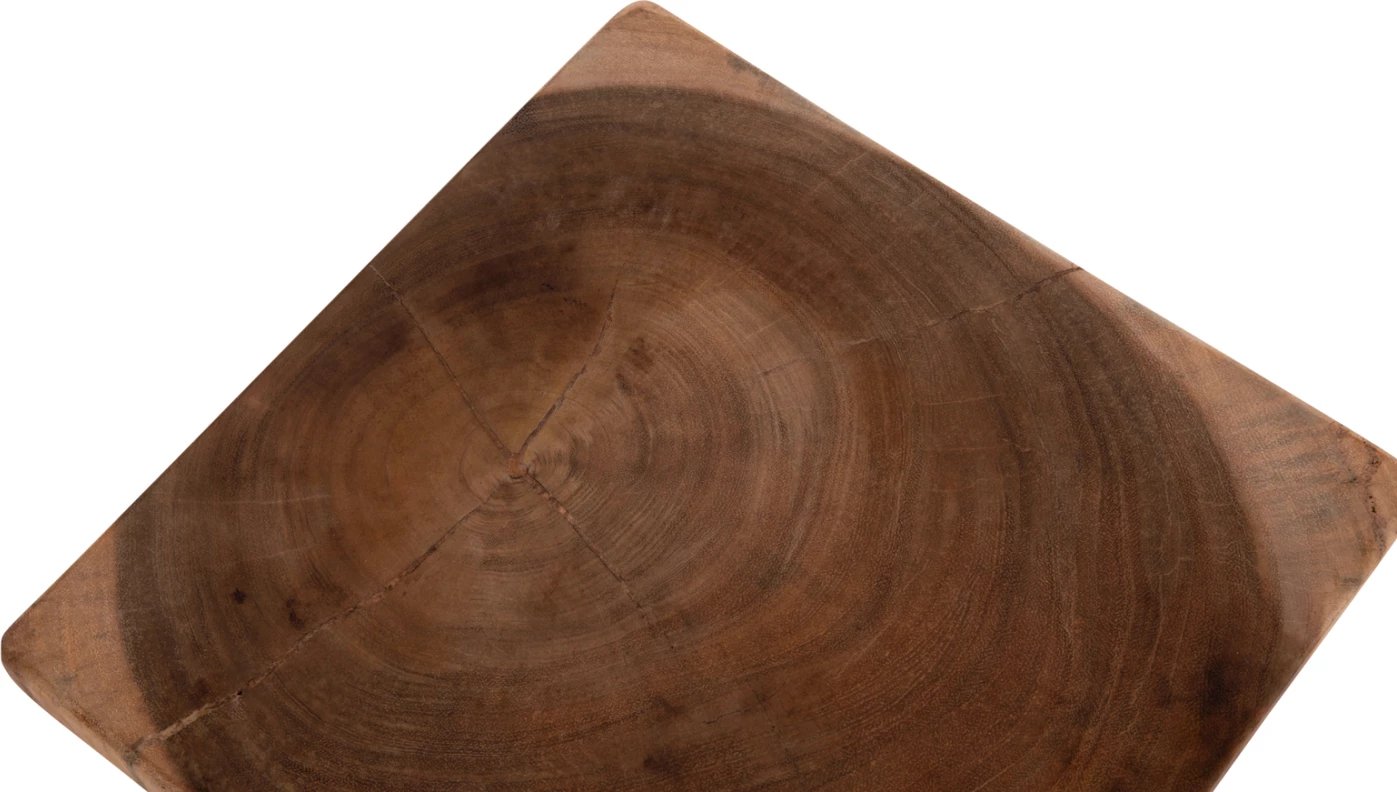 Stool ANVIL, dru suar natyral, 31x31x45cm