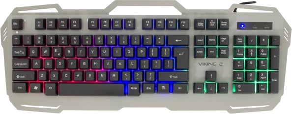 TASTIERE GAMING WHITE SHARK VIKING 2 GK 1624 | 104KEYS RGB SILVER