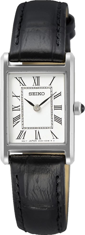 Orë dore SEIKO SWR053P1 për femra, të zezë