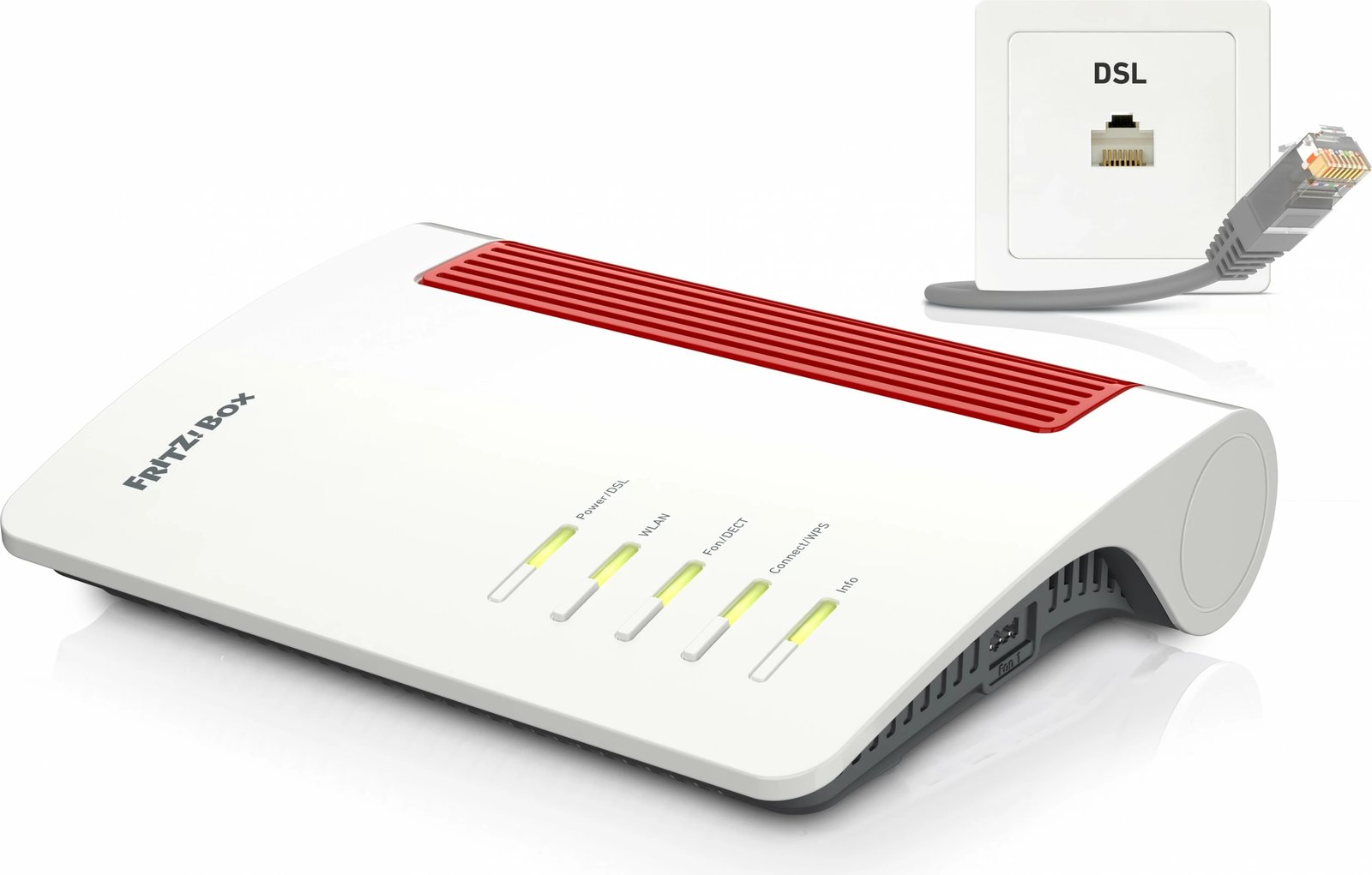 Router tavoline AVM FRITZ!Box 7690, Wi-Fi 7, Dual-band, i bardhë