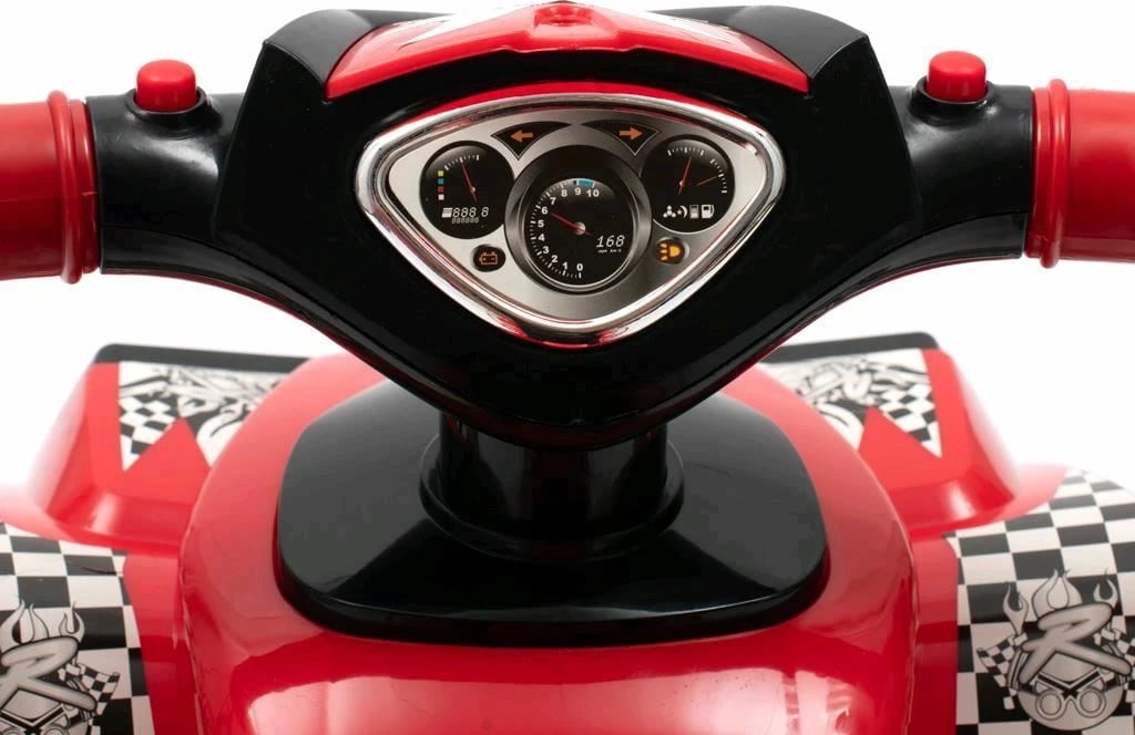 quad lodër ride-on, Baby Mix, me tinguj e drita, 12–36 muaj, deri 27 kg, gri