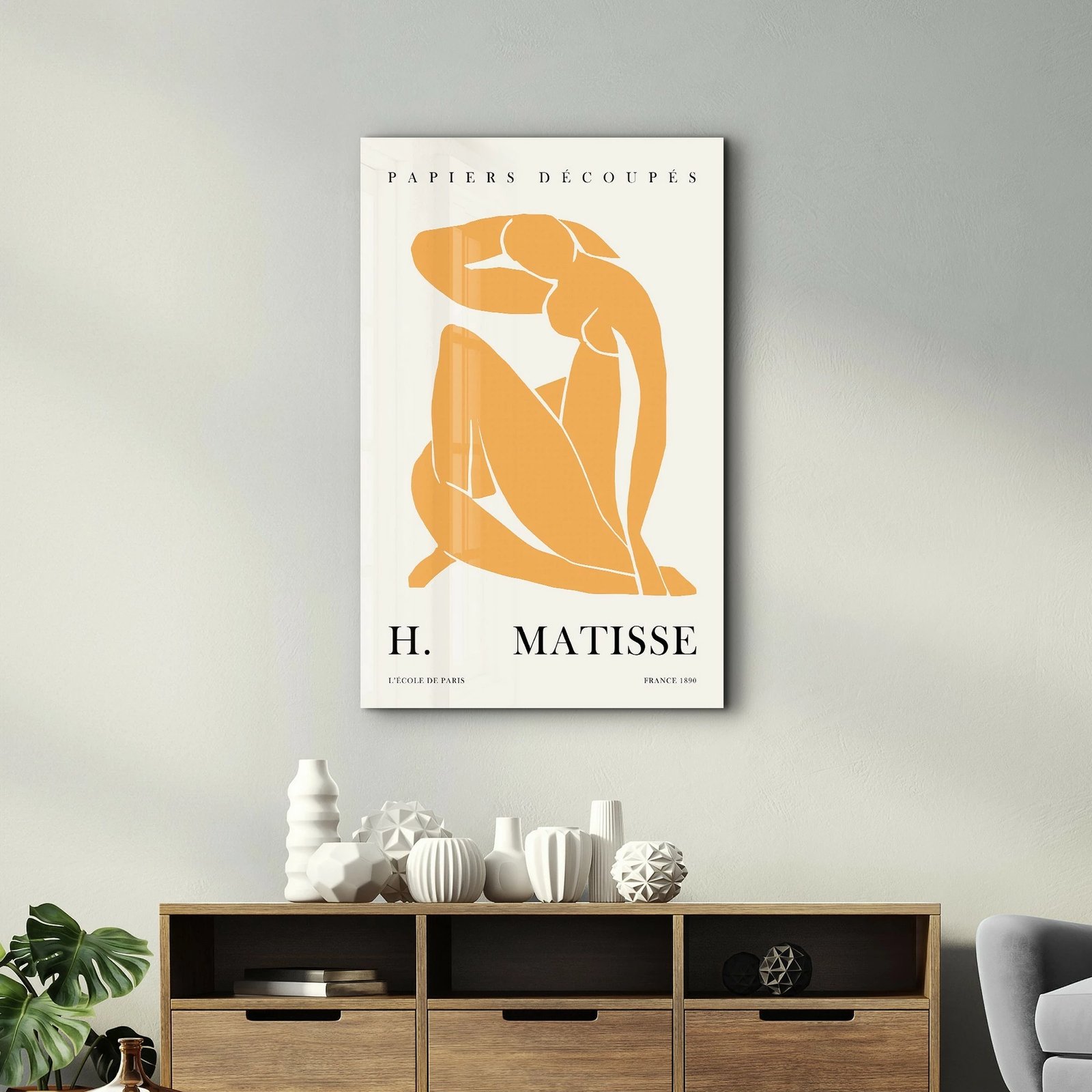 Pikturë dekorative prej xhami të temperuar, shumëngjyrëshe, SPR-1160, 46x72cm