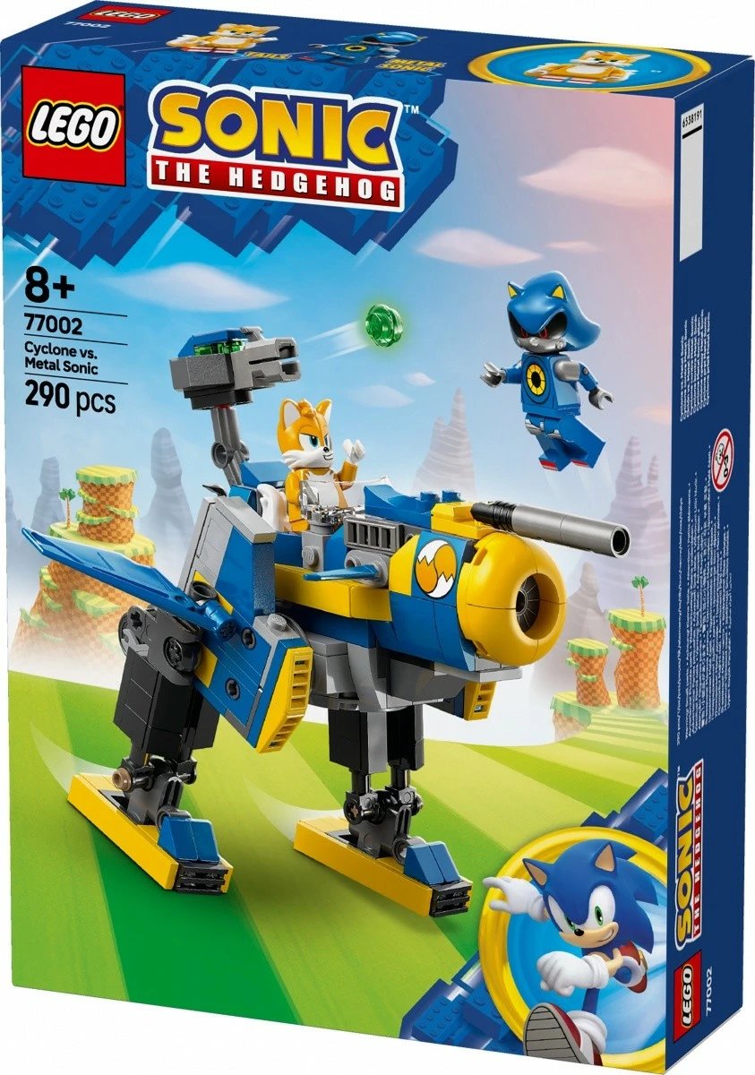 Set ndërtimi LEGO Sonic the Hedgehog 77002 Cyclone vs Metal Sonic, 290 pjesë