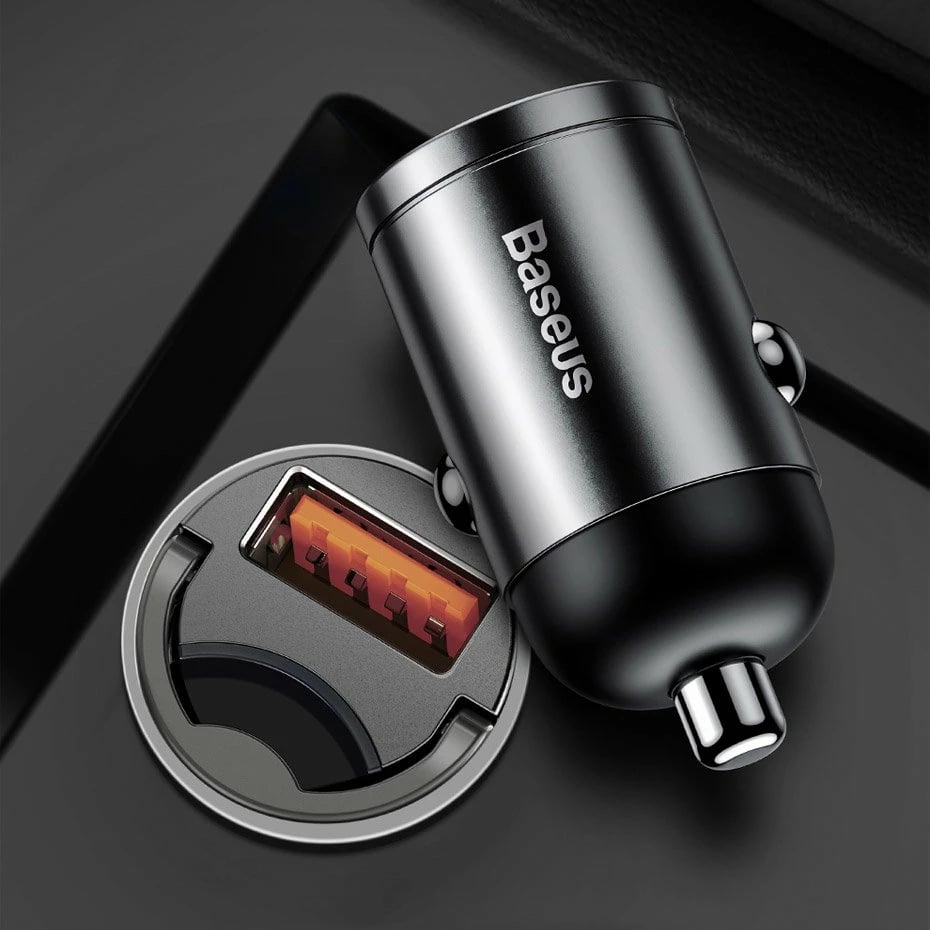 Karikues veture Baseus Tiny Star Mini, 30W, USB-A, Quick Charge 3.0, Gri Karikues veture Baseus Tiny Star Mini, 30W, USB-A, Quick Charge 3.0, Gri
