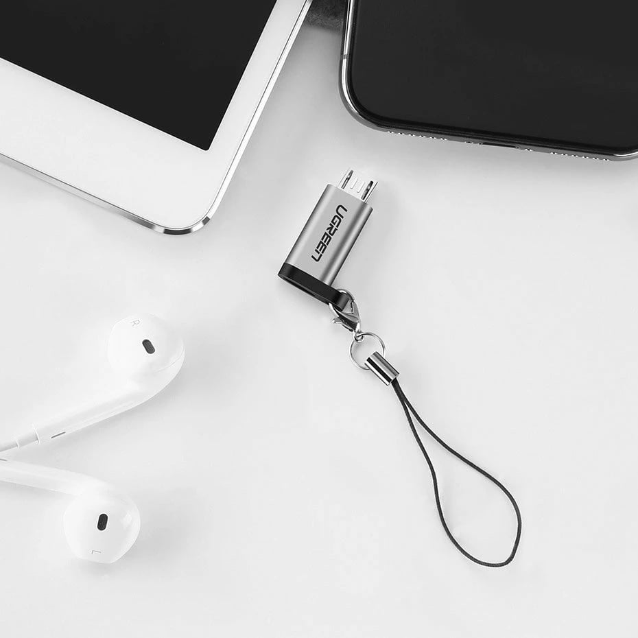 Adapter Ugreen USB Type C në micro USB 50590, Gri
