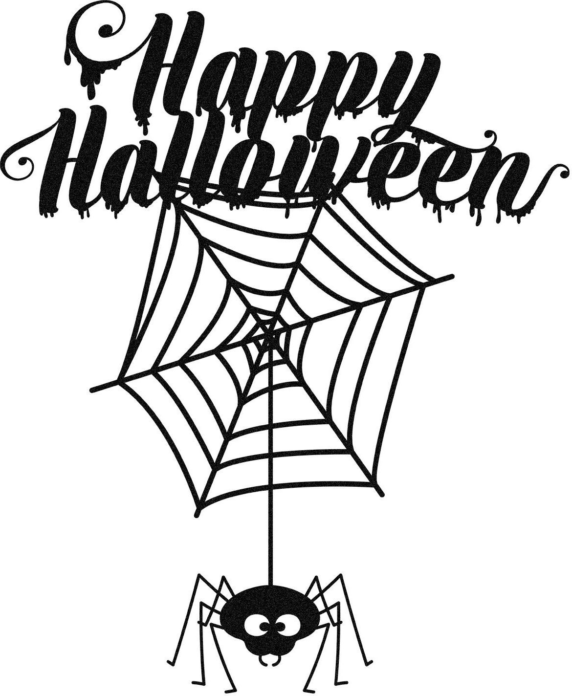 Aksesor dekorativ metalik për mur, Wallity, Halloween 3, ngjyrë e zezë, 60x73cm