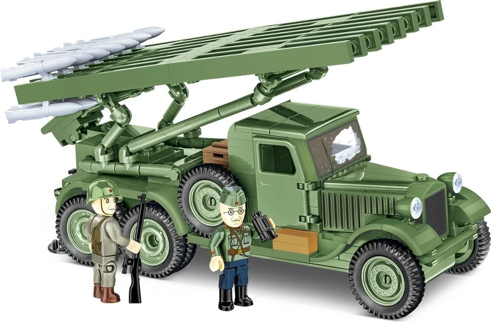 Set blloqe ndërtimi Cobi BM-13 Katyusha (ZIS-6), 440 pjesë, 1:35, Jeshile