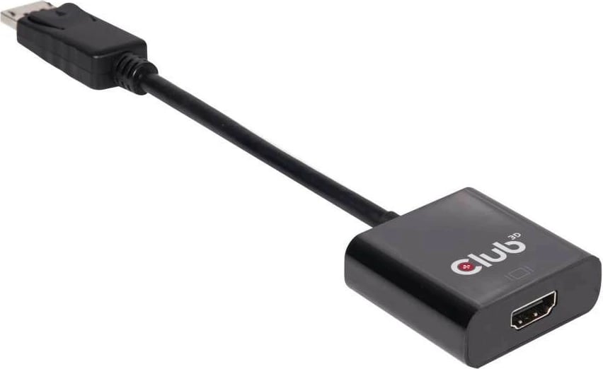 Adapter DisplayPort në HDMI Club3D, 4K60Hz, i zi