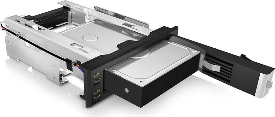 Kasë ICY BOX IB-166SSK-B, për HDD 3.5", SAS/SATA III, Hot-swap, e zezë