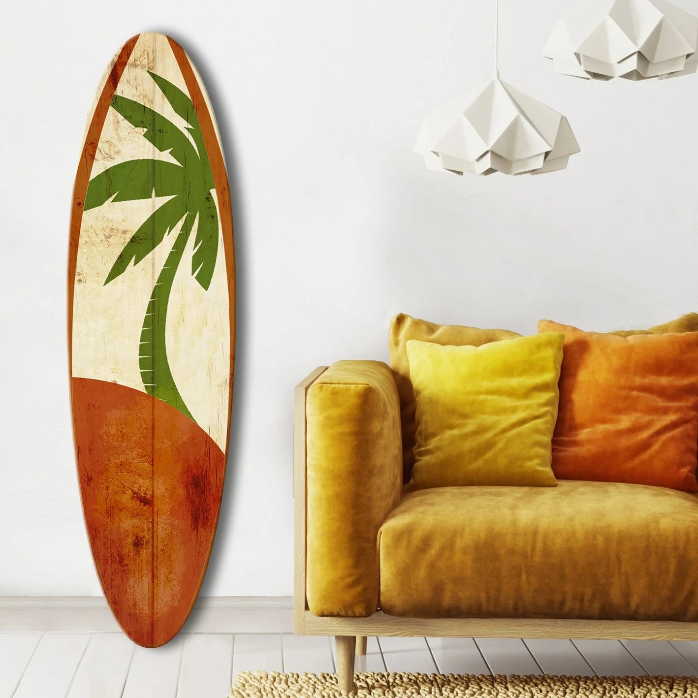 Pikturë dekorative MDF, shumëngjyrëshe, SRF3841, 33x120cm