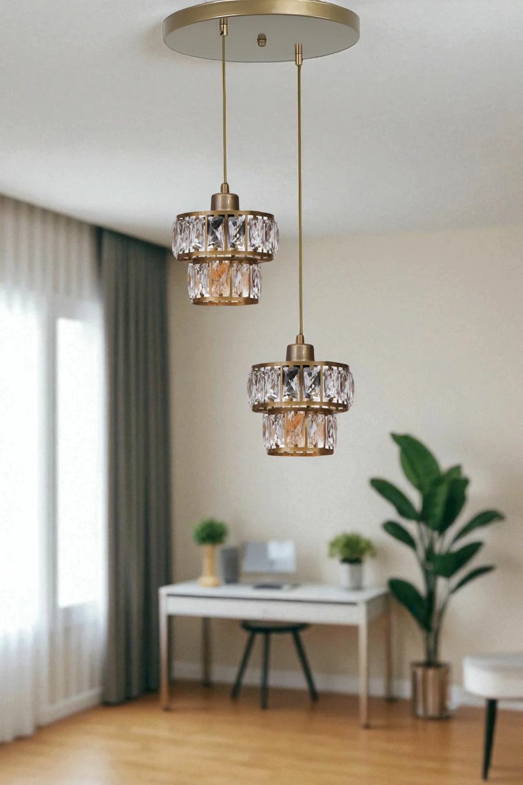 Llambë tavani Opviq, ngjyrë ari, 9039-2