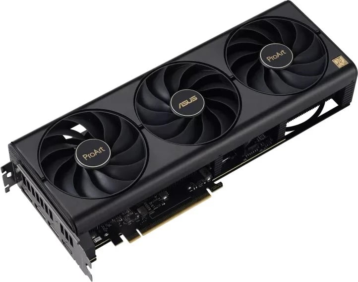 Kartë Grafike ASUS ProArt -RTX4080S-O16G, NVIDIA GeForce RTX 4080 SUPER, 16 GB GDDR6X, E zezë
