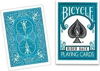 Letra loje Bicycle Rider Back, poker size, turkuaz