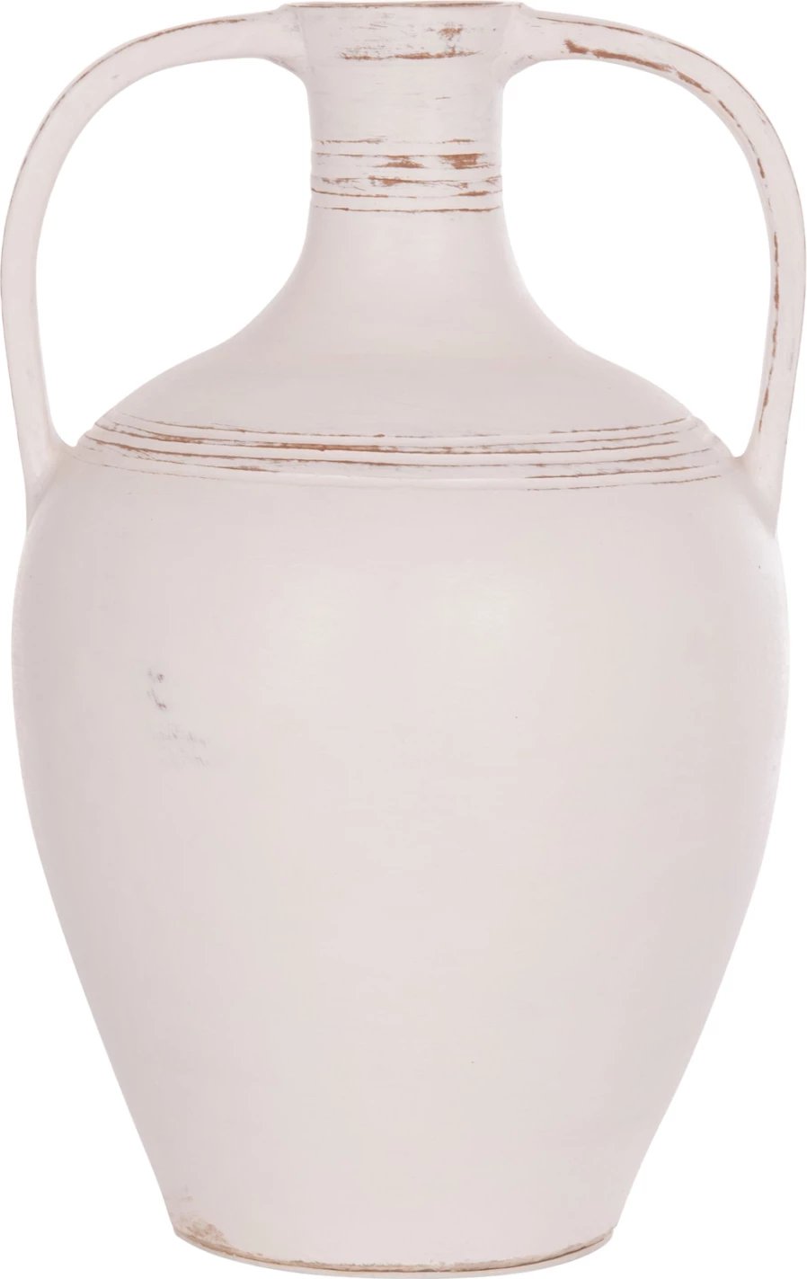 Vazo dekorative (amforë), terrakotë e bardhë, FEAX FH4676.02L, 35x35x58cm