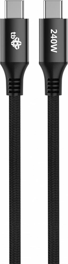 Kabllo USB Type-C në USB Type-C TB AKTBXKUCCOSI20B, 2m, 240W, e zezë