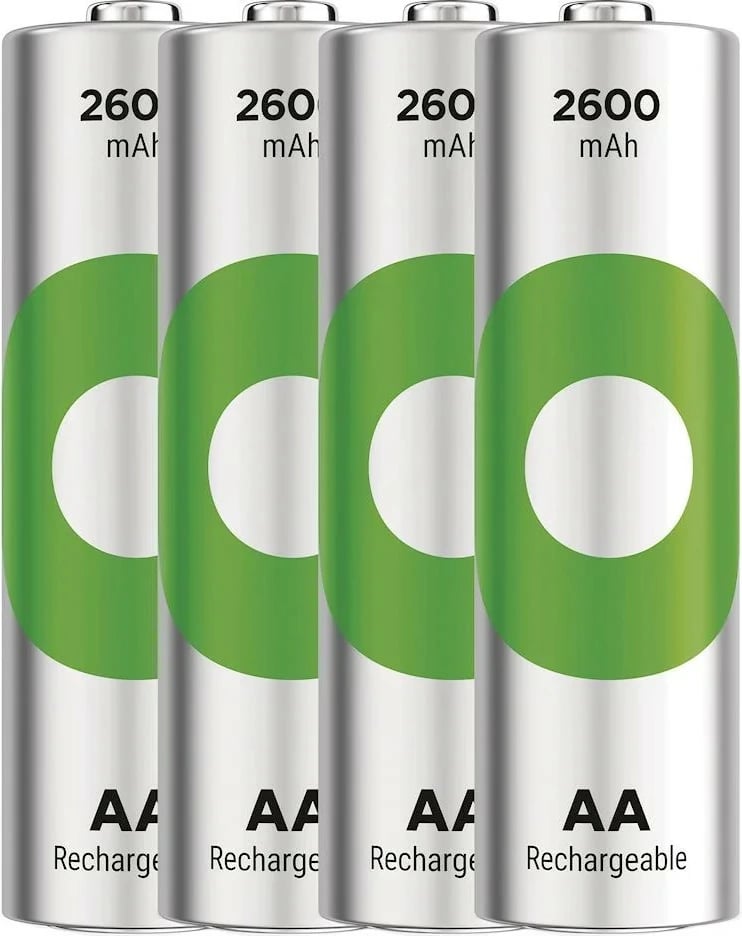Bateri të rikarikueshme GP ReCyko AA 2600mAh, set prej 4 copë