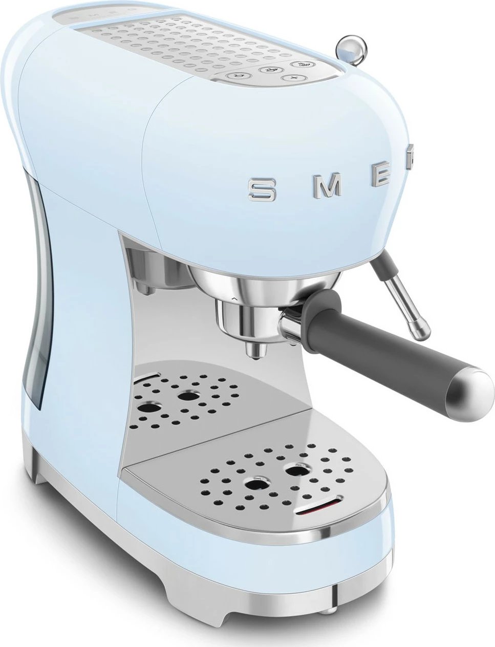 Ekspres SMEG ECF02PBEU, manual, 1.1L, 15 bar, pastell blu