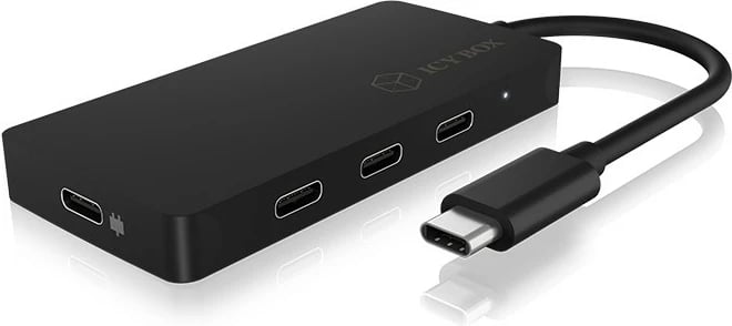 USB hub ICY BOX IB-HUB1429-CPD, 4 porta, USB 3.2 Gen 2 Type-C, 100 W, zi