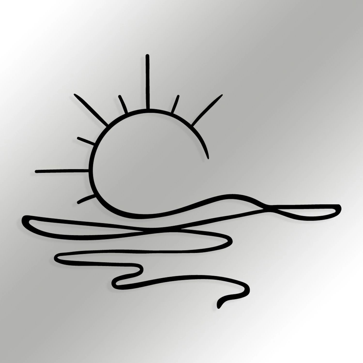 Aksesor dekorativ metalik për mur, Wallity, Alborada