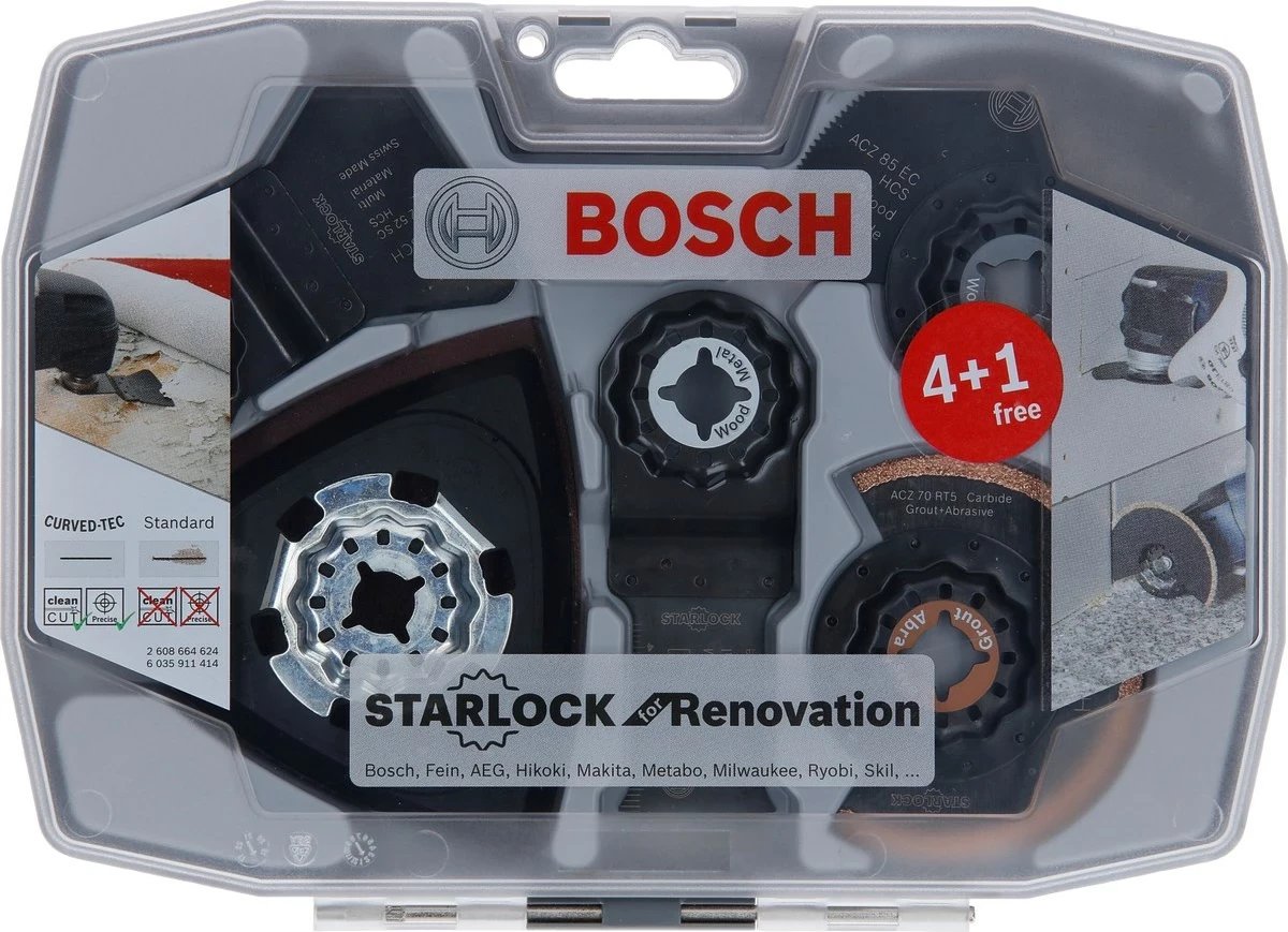 Set tehash Bosch 2 608 664 624, 8 copë