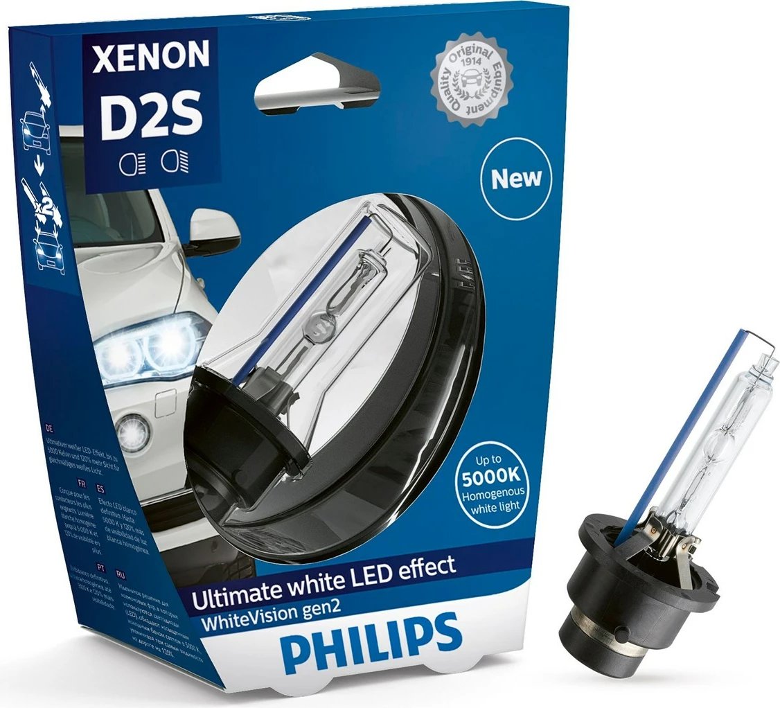 Dritë kokaresh Philips WhiteVision Xenon gen2 85122WHV2S1, Bardhë