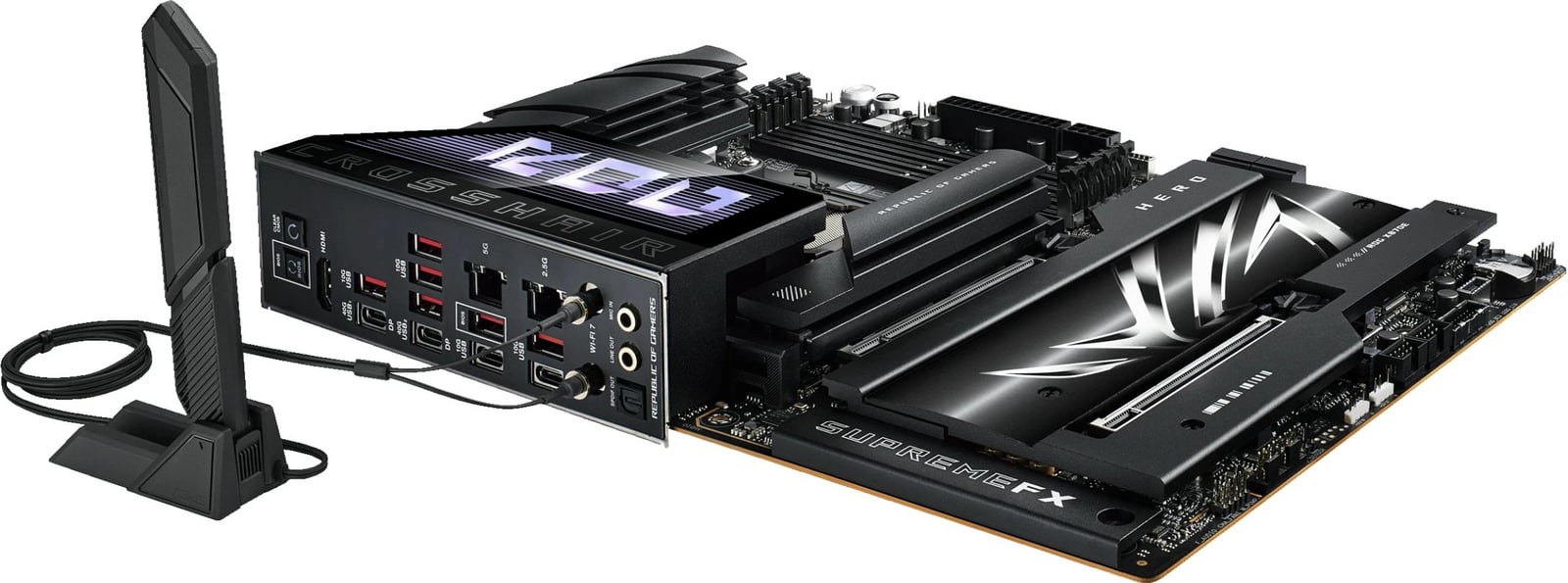Pllakë amë ASUS ROG CROSSHAIR X870E HERO, AMD X870E, DDR5, ATX, Socket AM5, e zezë