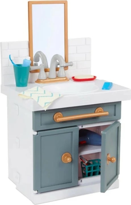 Lavaman lodër Little Tikes First Bathroom Sink me aksesorë, shumëngjyrësh