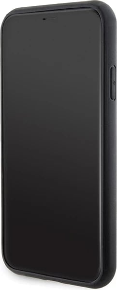 Mbështjellës Karl Lagerfeld Gripstand Saffiano Karl&Choupette Pins për iPhone 11/XR, i zi