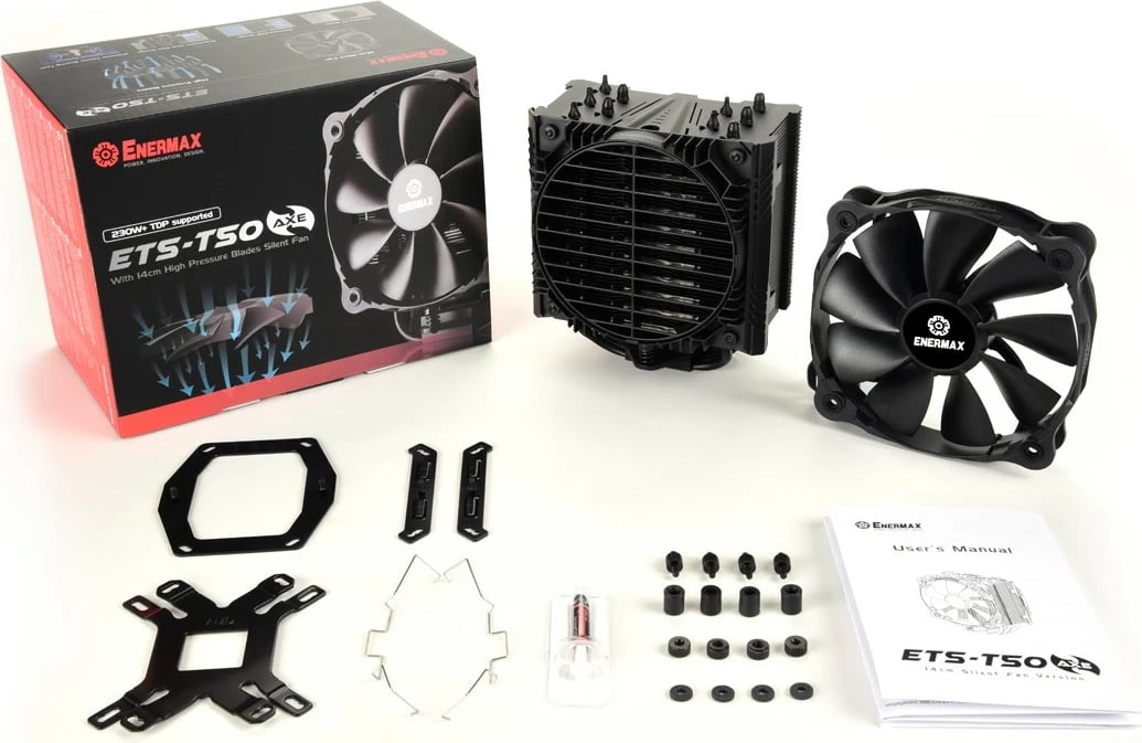Cooler Enermax ETS-T50A-FSS 140mm, për procesor, i zi