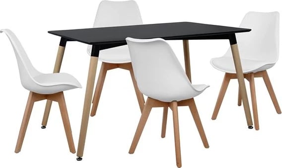 Set tavoline ngrënieje 5 pjesë me tavolinë dhe 4 karrige FH10230 120x80x73 cm