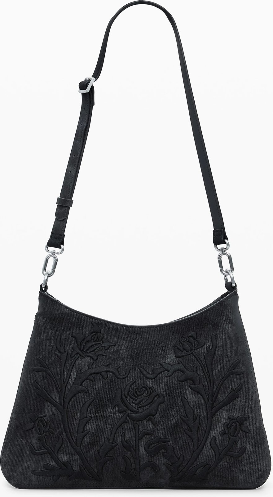 Çantë femra Desigual REMEO FLORAL MANAOS, e zezë