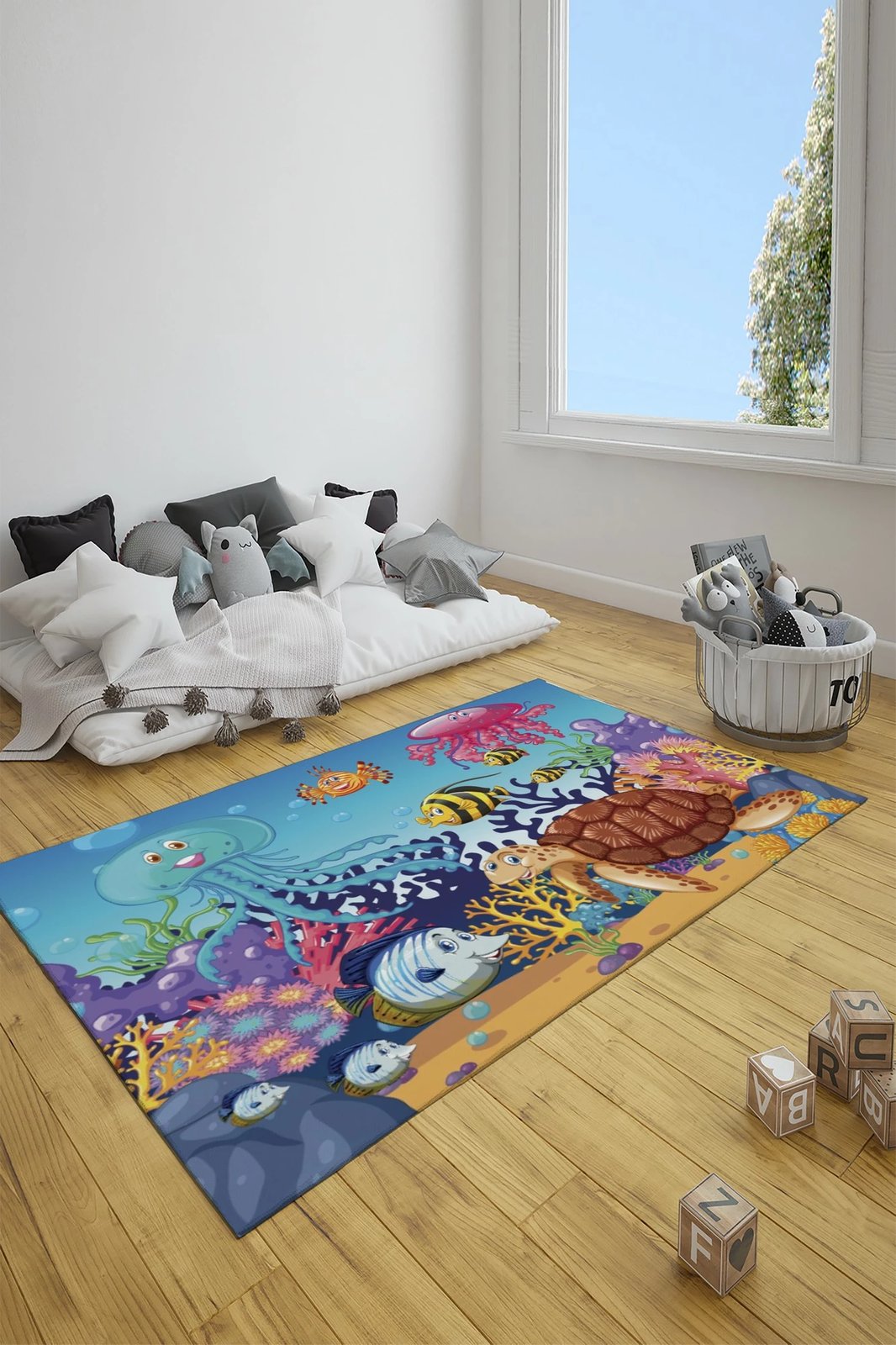 Qilim shumëngjyrësh për fëmijë, 80x150cm, Conceptum Hypnose CT-3079