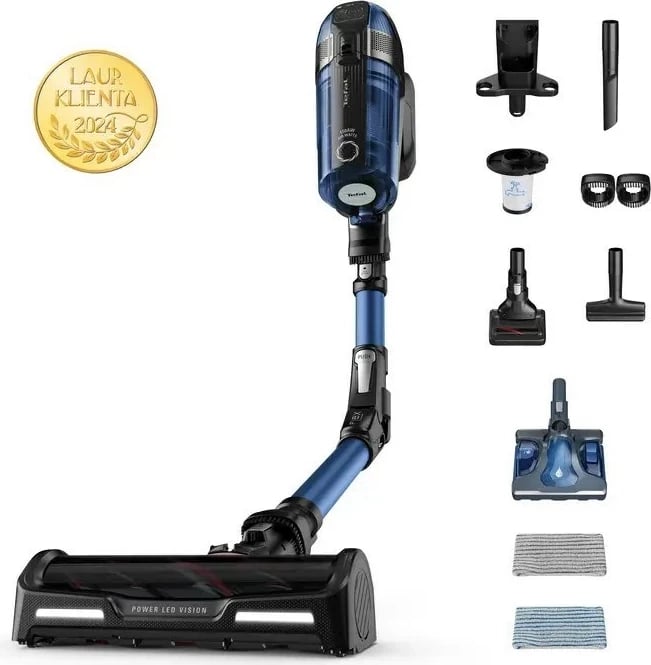 Fshesë pa kabllo Tefal TY98C0 X-Force 12.60, 900 ml, Blu Fshesë pa kabllo Tefal TY98C0 X-Force 12.60, 900 ml, Blu