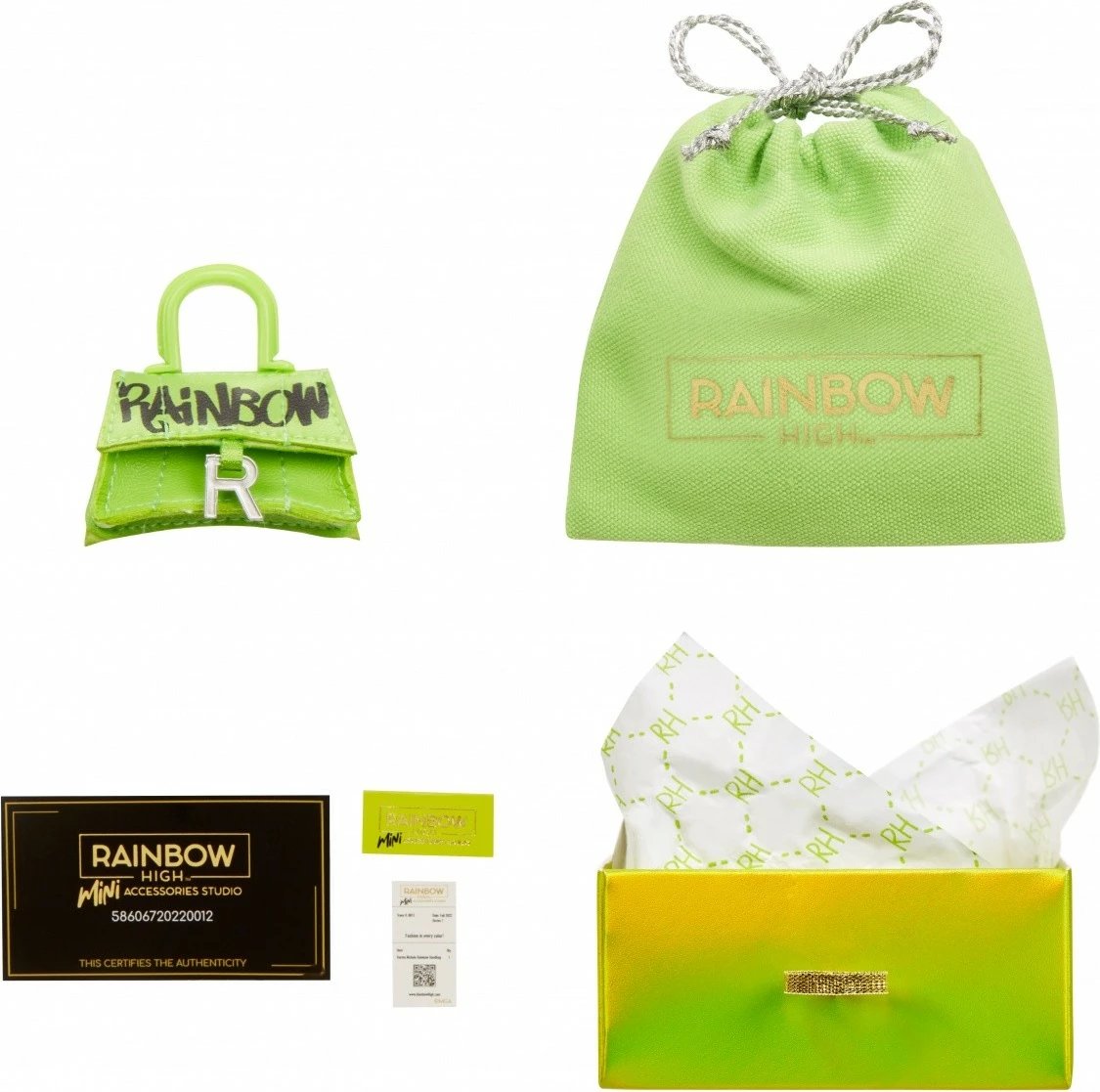 Set çanta aksesorësh Rainbow High Accessories Studio Series 1, për kukulla, Mix Set çanta aksesorësh Rainbow High Accessories Studio Series 1, për kukulla, Mix
